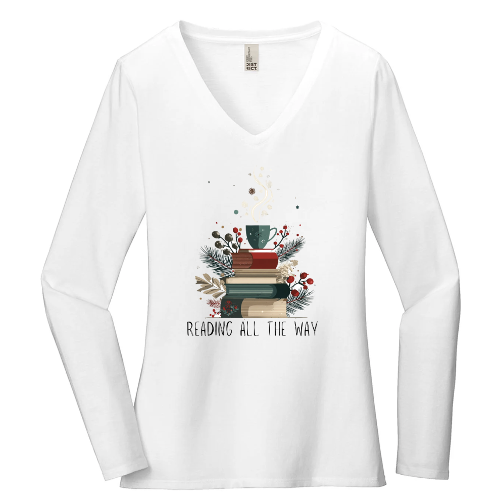 Reading All the Way Women's Long Sleeve