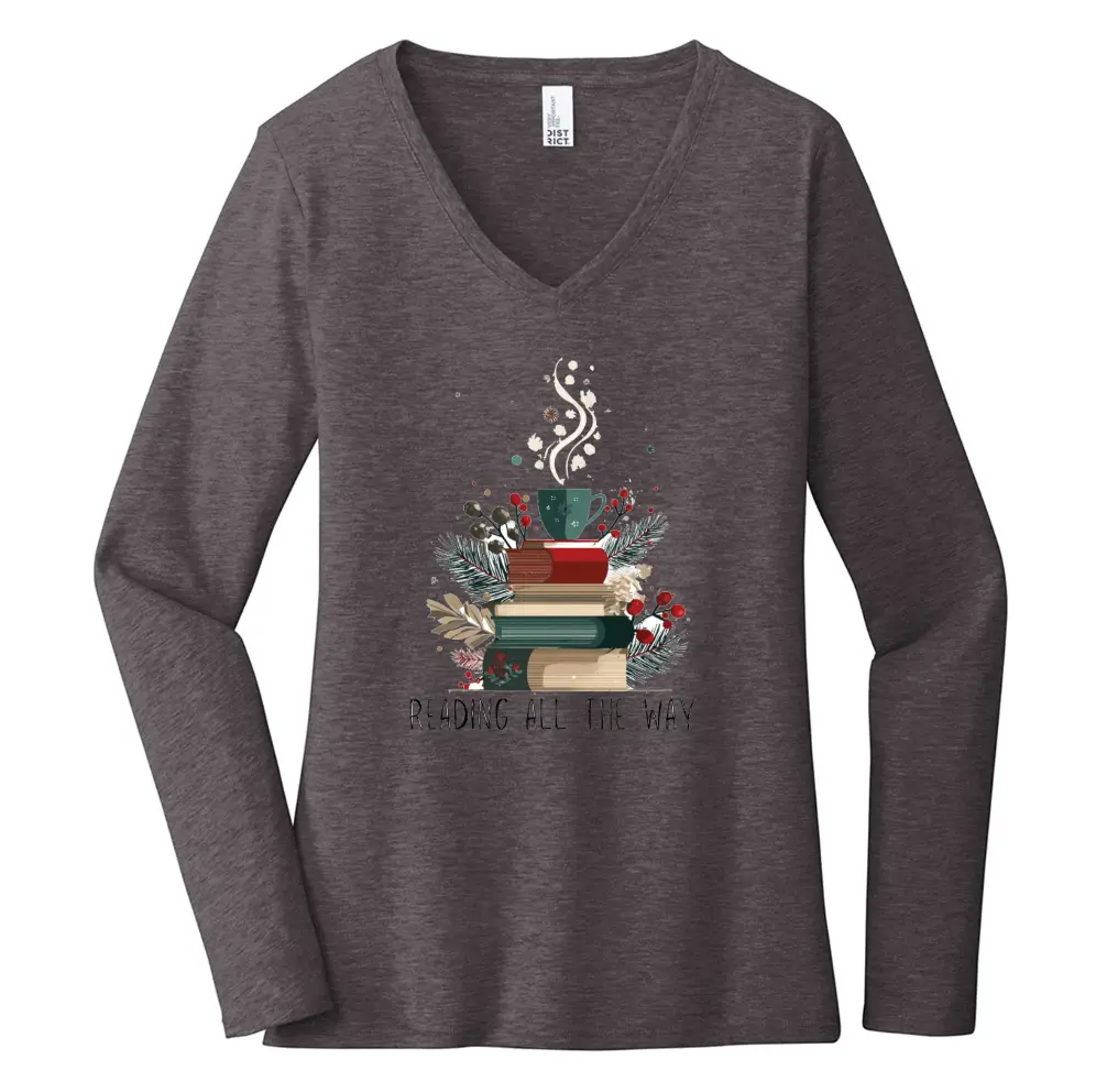 Reading All the Way Women's Long Sleeve