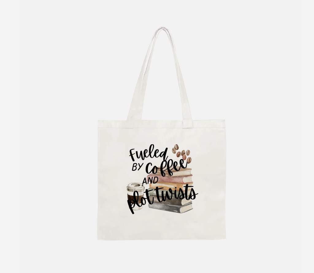 Fueled By Coffee & Plot Twists Tote (Regular)